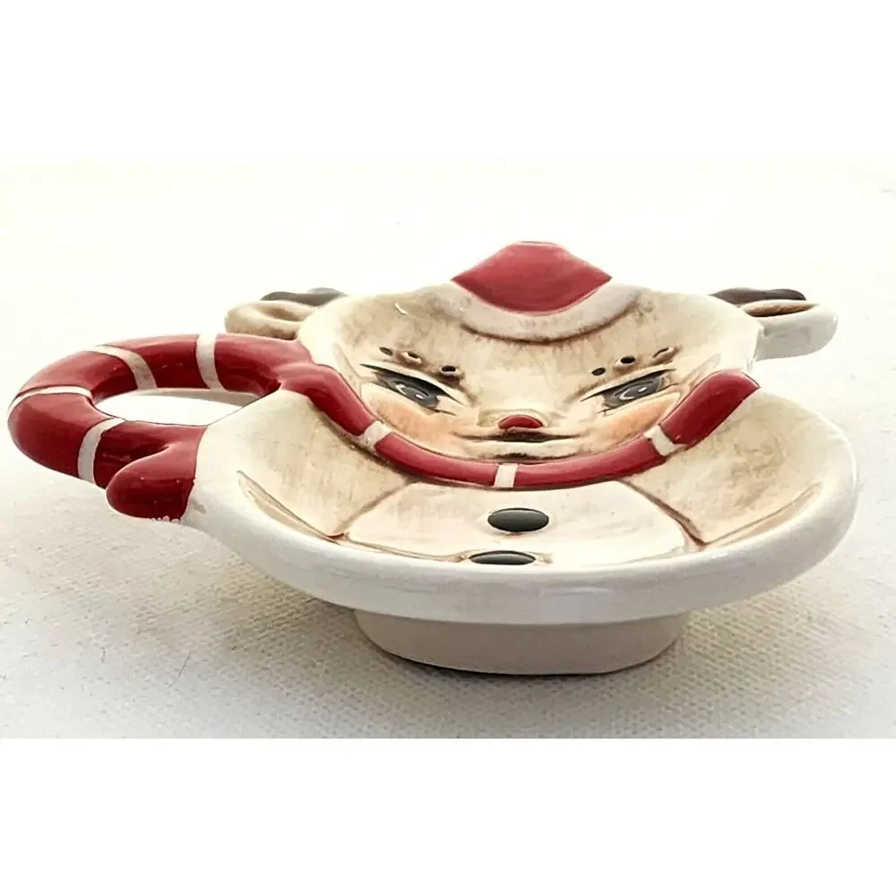 Transpac Johanna Parker Christmas Reindeer Spoon Rest Tea Bag Holder Ceramic 6